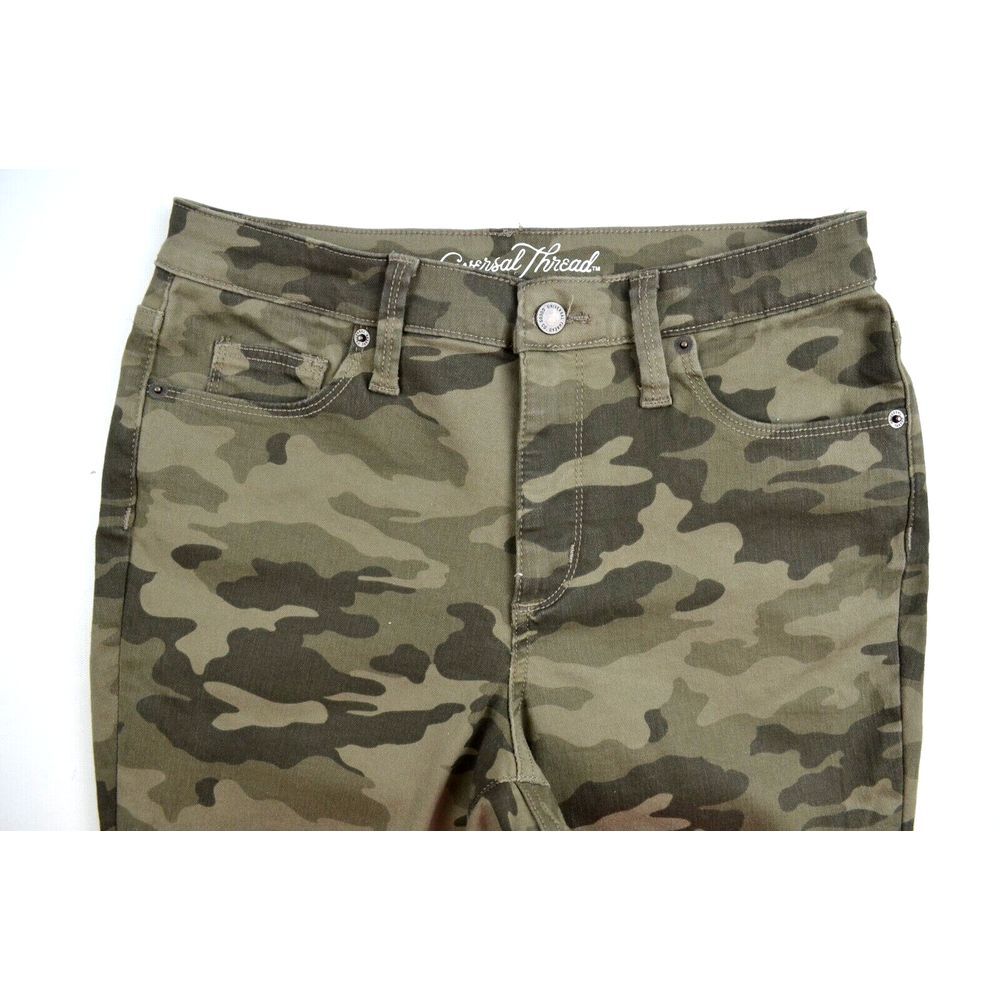 Universal Thread‎ Camo Jeans Womens High-Rise Cropped Skinny Size  8 Inseam 25" - Picture 2 of 14
